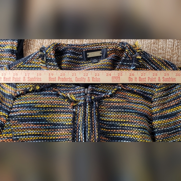 Greylin Anthropologie Womens Multicolor Knit Zip Down Open Front Jacket Size XS. - Picture 10 of 10